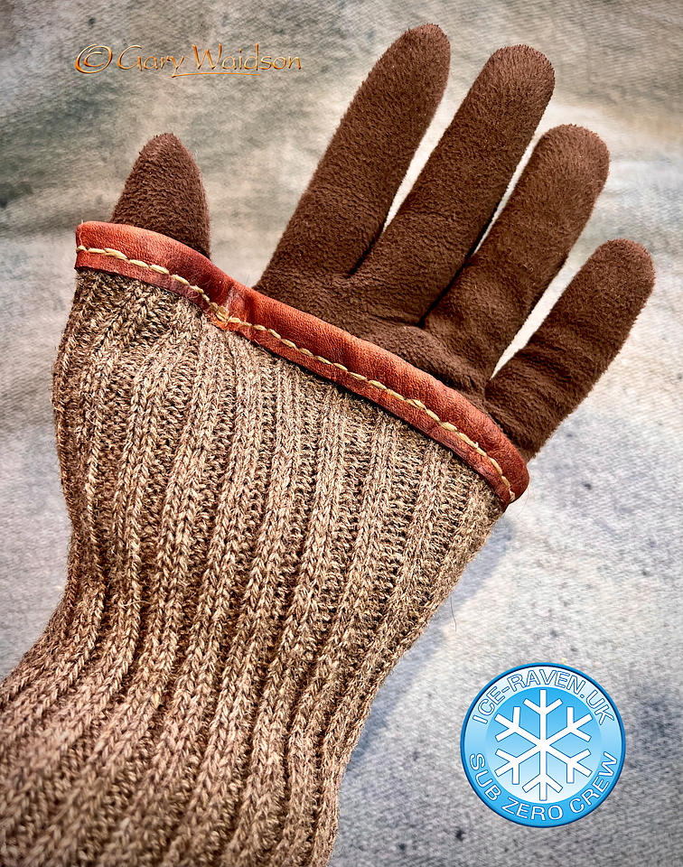 Poly Fleece Gloves and Wrist Warmers  - Ice Raven - Sub Zero Adventure - Copyright Gary Waidson, All rights reserved.