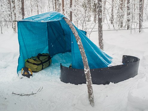 Jokkmokk Shelter - Ice Raven - Sub Zero Adventure - Copyright Gary Waidson, All rights reserved.